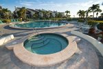 Heated saltwater swimming pool and hot tub
